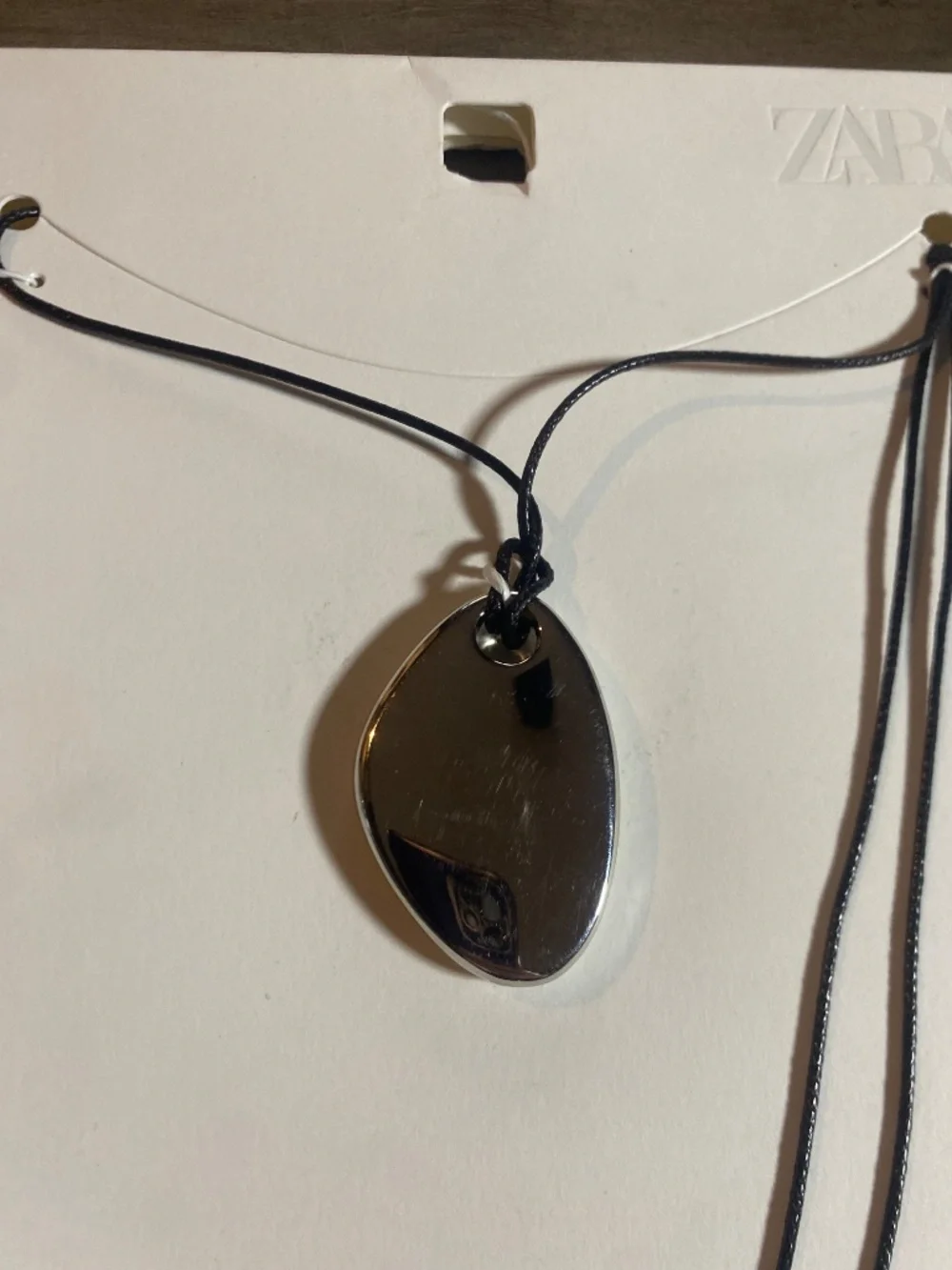 NWT Zara 2-Pack Cord Stud Pendant Necklaces - Picture 6 of 9